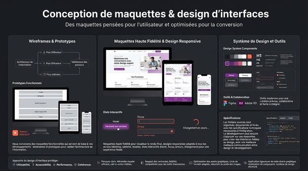 Conception de maquettes & design d'interfaces