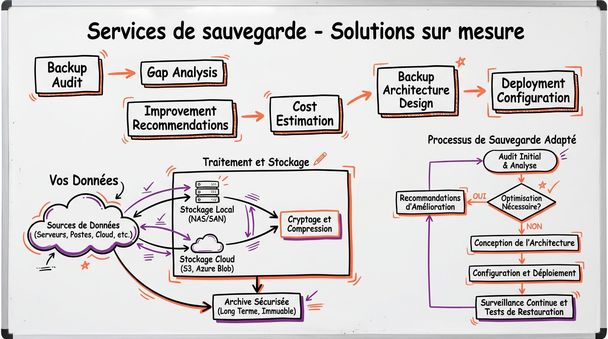 Services de sauvegarde - Solutions sur mesure