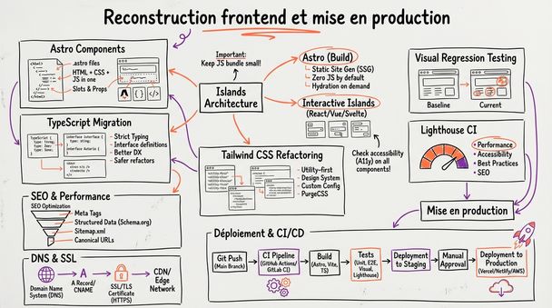 Reconstruction frontend et mise en production