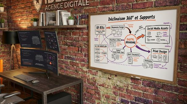 Déclinaison 360° et Supports