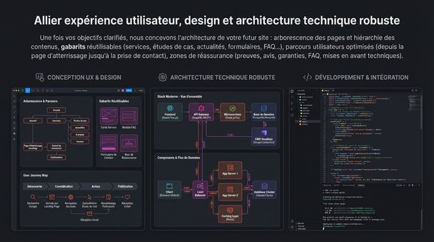 Conception UX & développement sur une stack moderne