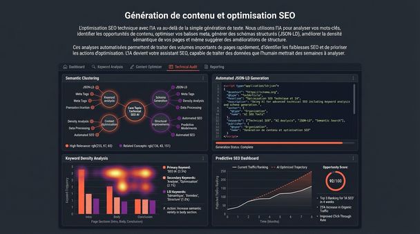 Génération de contenu et optimisation SEO