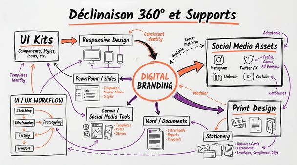 Déclinaison 360° et Supports