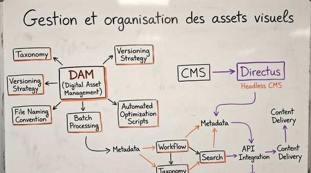 Gestion et organisation des assets visuels