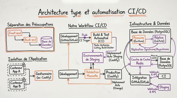 Architecture type et automatisation CI/CD