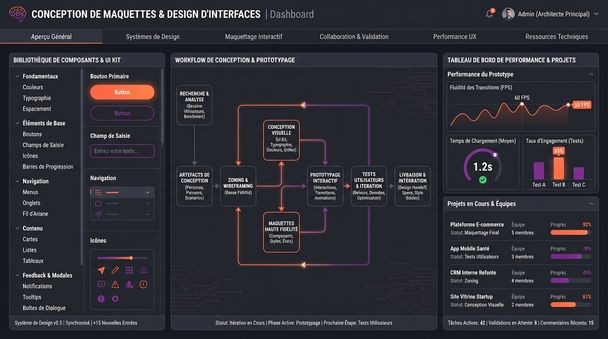 Conception de maquettes & design d'interfaces